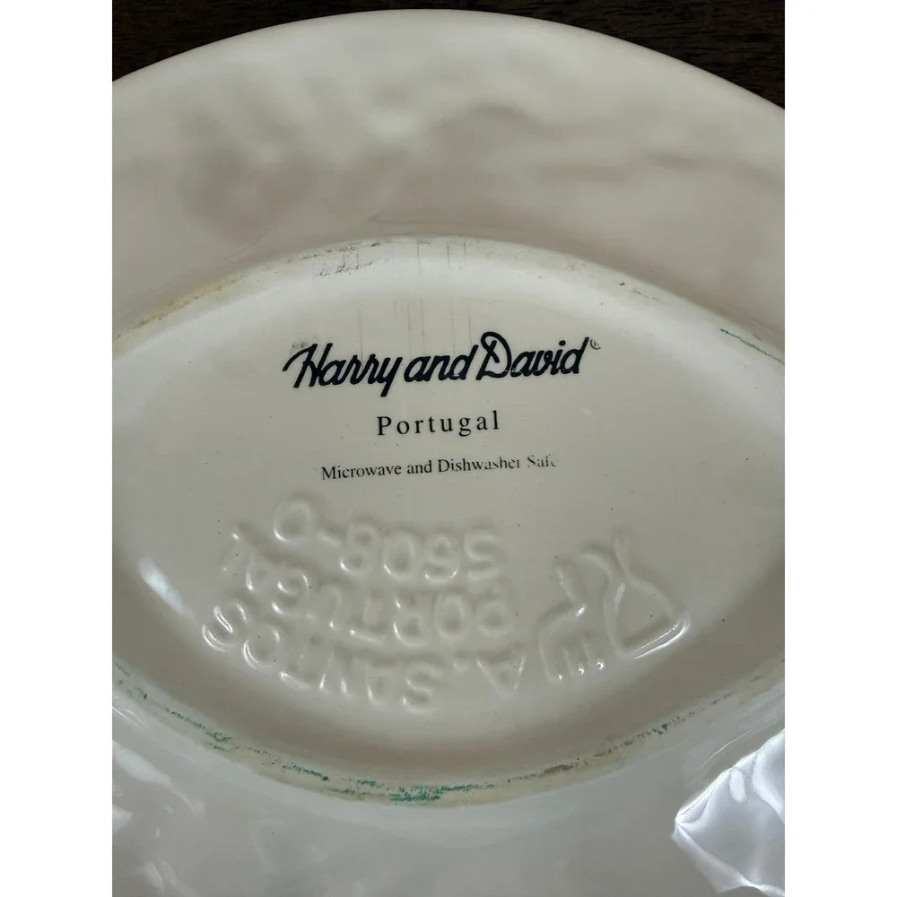 Vintage Harry and David Hda1 Grapes Portugal Gravy Boat and Tray‎ READ